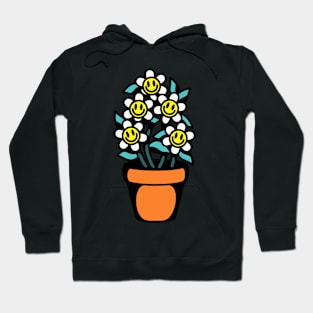 Happy smiley flowers Hoodie